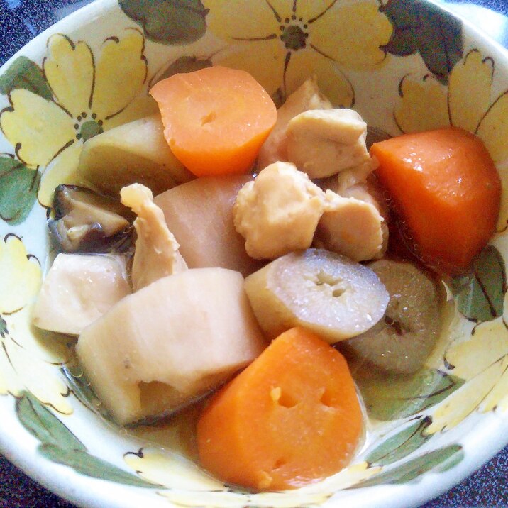 根菜と鶏肉の煮物